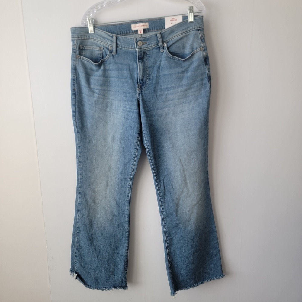 lucky brand women's sweet mid rise boot jeans size 14